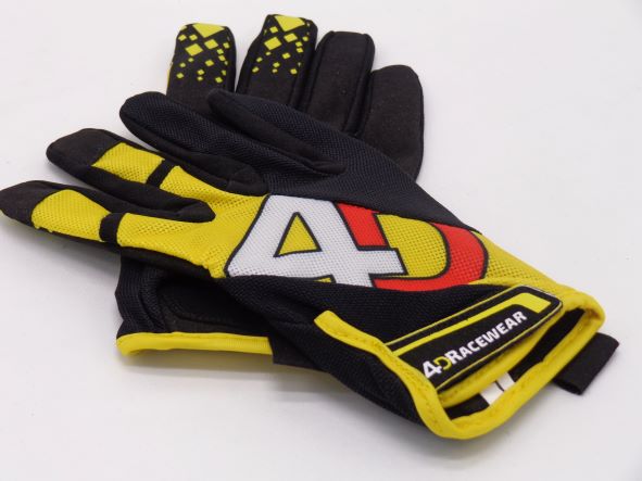 Sim Racing Gloves 4D Airflow Driving Gloves Yellow