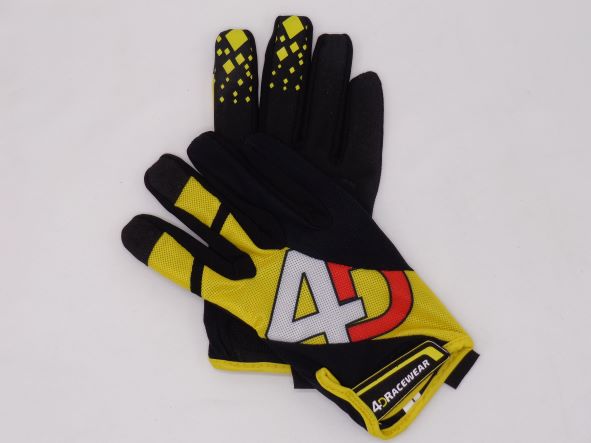Sim Racing Gloves 4D Airflow Driving Gloves Yellow