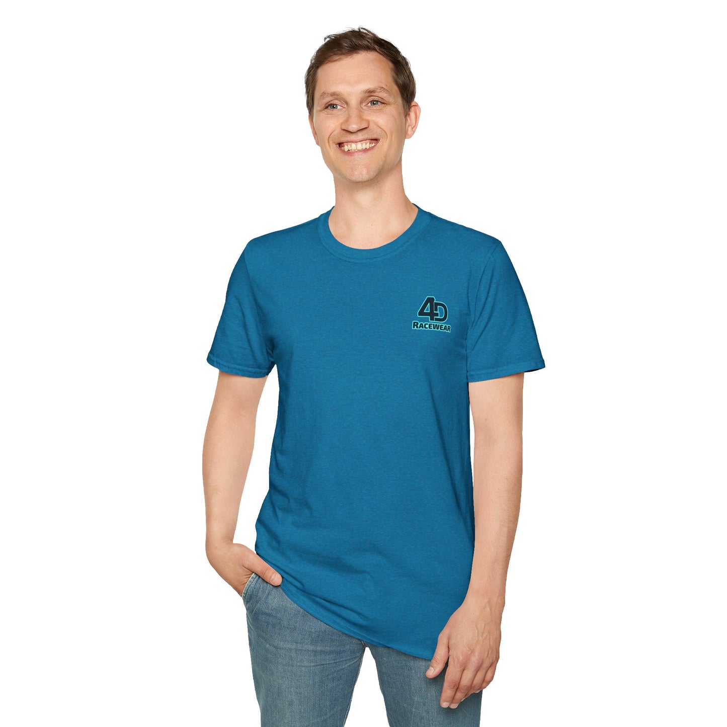 Racing Graphic Tee, Unisex Softstyle T-Shirt for Car Enthusiasts, Casual Wear, Gift for Racing Fans, Automotive Apparel