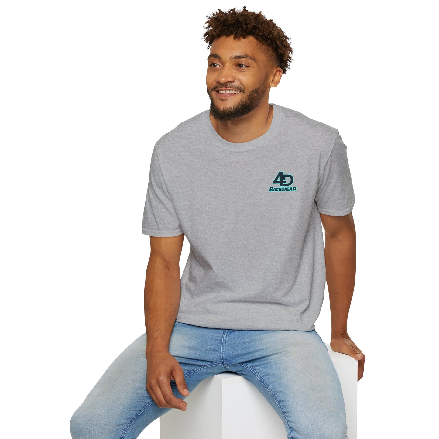 Racing Graphic Tee, Unisex Softstyle T-Shirt for Car Enthusiasts, Casual Wear, Gift for Racing Fans, Automotive Apparel