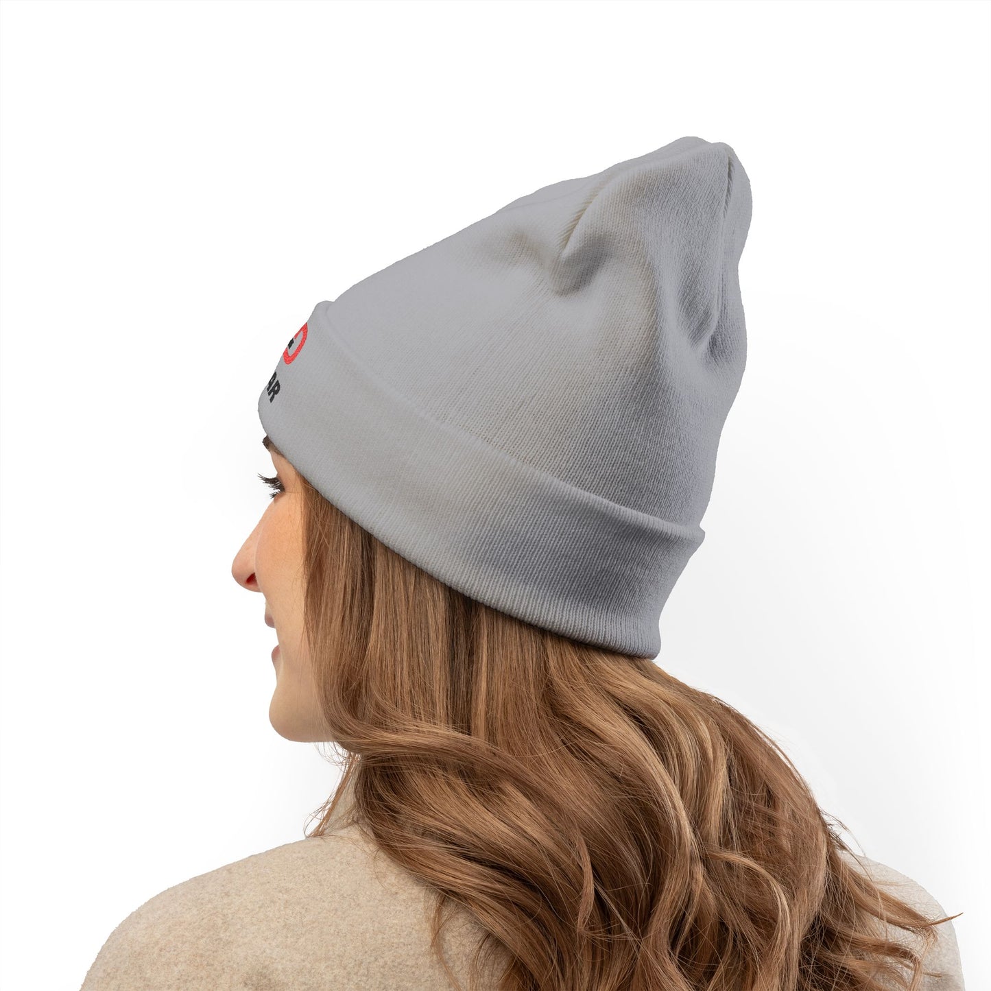 Racewear Embroidered Knit Beanie - Cozy Winter Hat for Racing Enthusiasts, Gift for Motorsports Fans, Cool Weather Accessory, Trendy Beanie