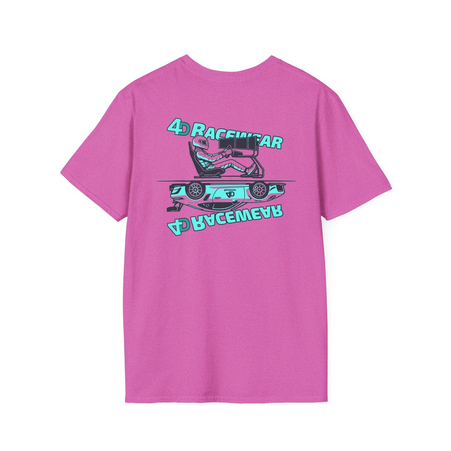 Racing Graphic Tee, Unisex Softstyle T-Shirt for Car Enthusiasts, Casual Wear, Gift for Racing Fans, Automotive Apparel