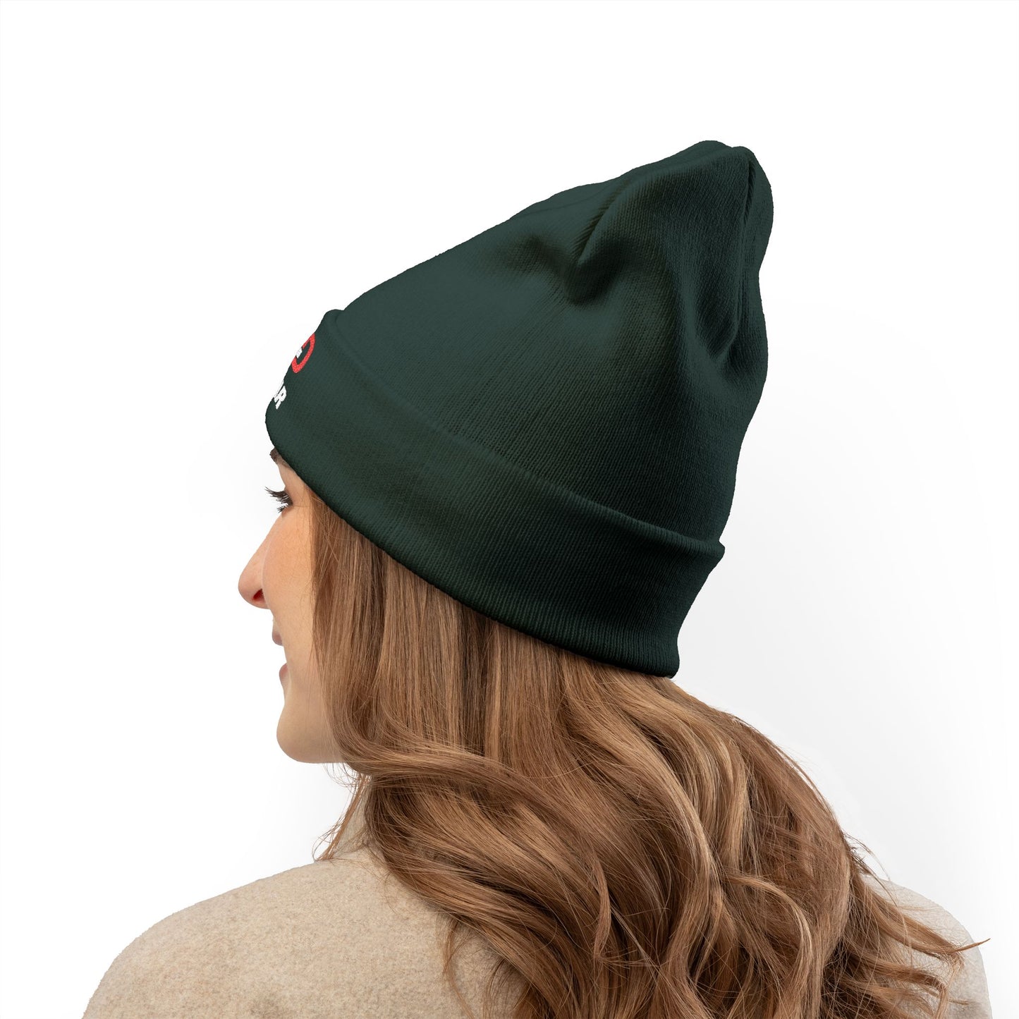 Embroidered Knit Beanie for Race Enthusiasts, Cozy Winter Hat, Personalized Gift, Sports Headwear, Casual Style