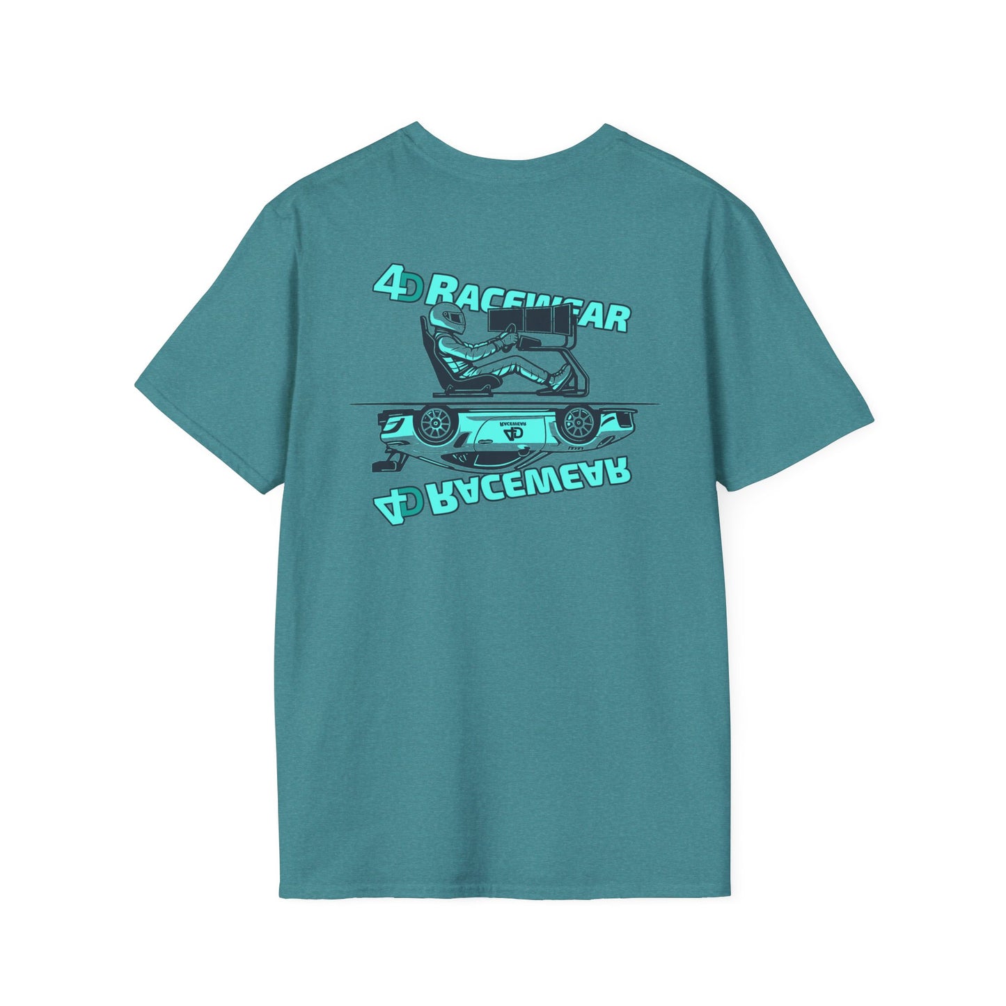 Racing Graphic Tee, Unisex Softstyle T-Shirt for Car Enthusiasts, Casual Wear, Gift for Racing Fans, Automotive Apparel