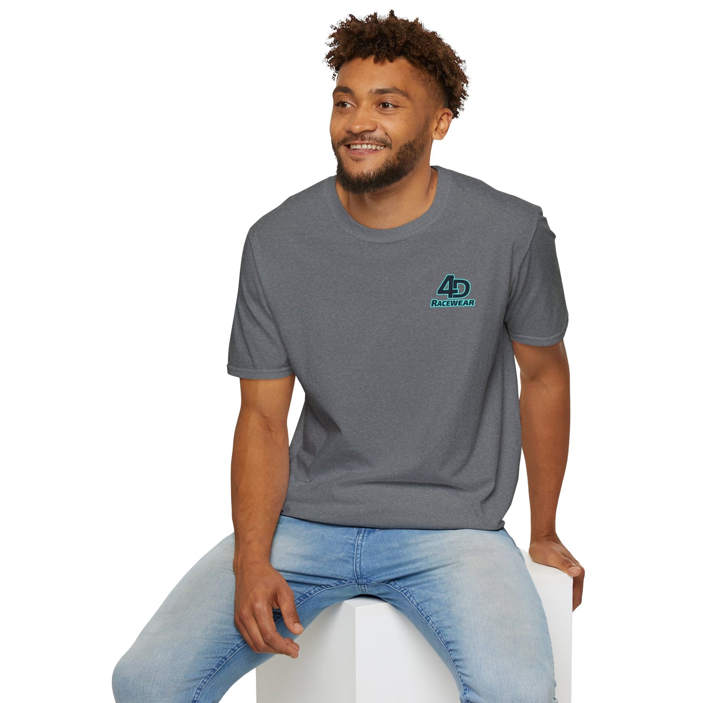 Racing Graphic Tee, Unisex Softstyle T-Shirt for Car Enthusiasts, Casual Wear, Gift for Racing Fans, Automotive Apparel
