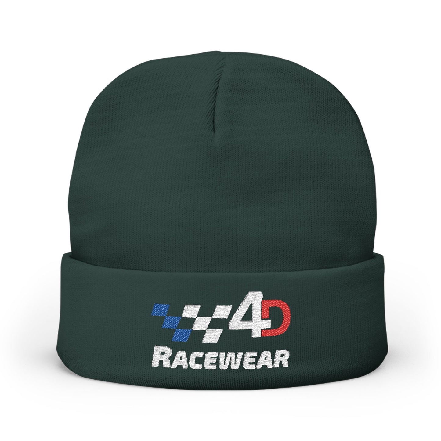 Embroidered Knit Beanie for Race Enthusiasts, Cozy Winter Hat, Personalized Gift, Sports Headwear, Casual Style