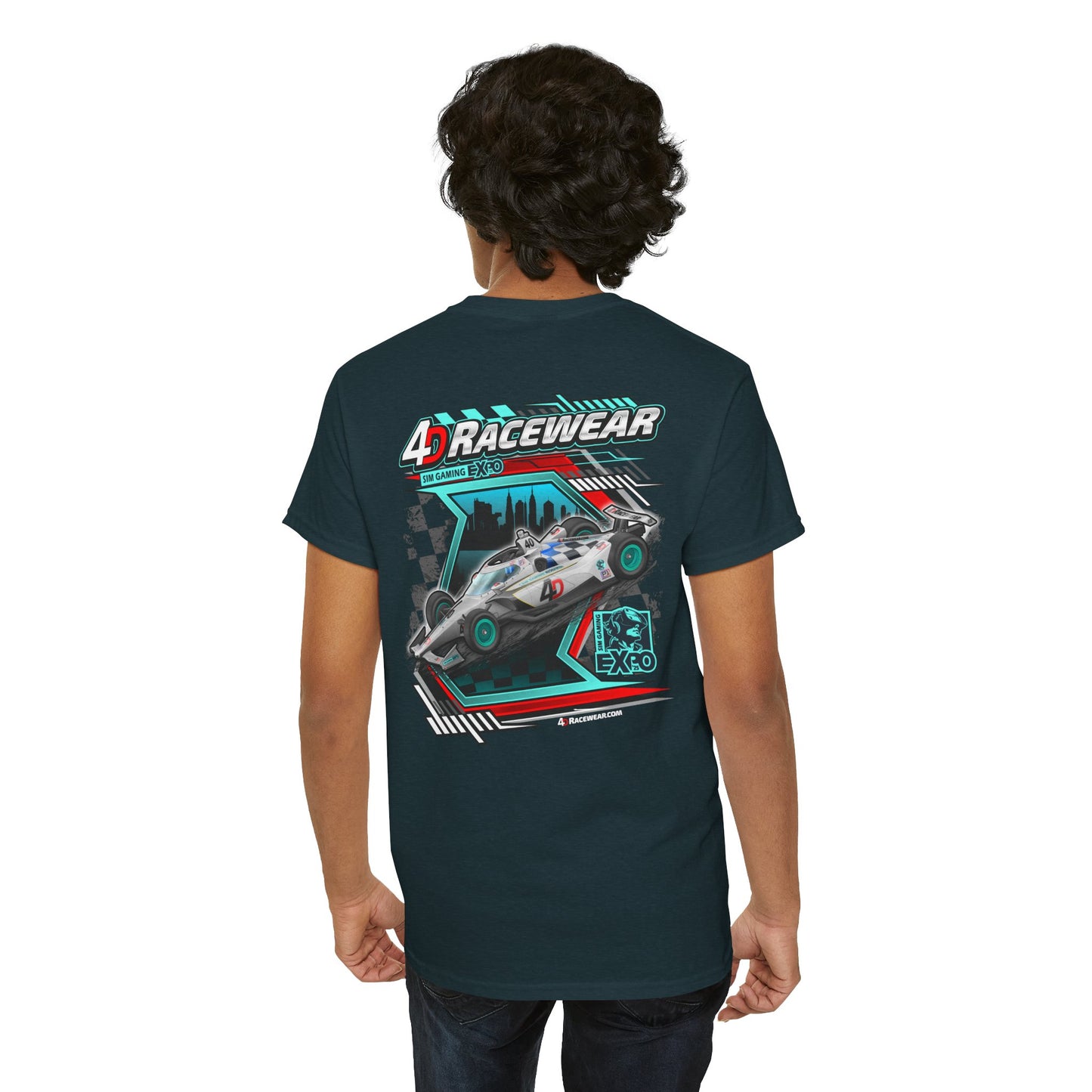 Unisex Heavy Cotton Race Tee, Racing Shirt, Motorsport Apparel, Gift for Car Lovers, Racing Event Outfit, Birthday Gift