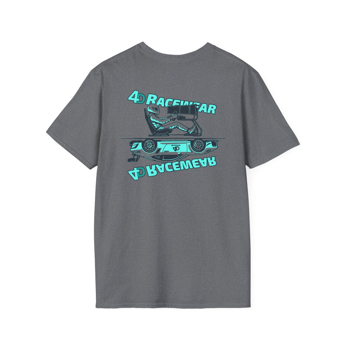 Racing Graphic Tee, Unisex Softstyle T-Shirt for Car Enthusiasts, Casual Wear, Gift for Racing Fans, Automotive Apparel