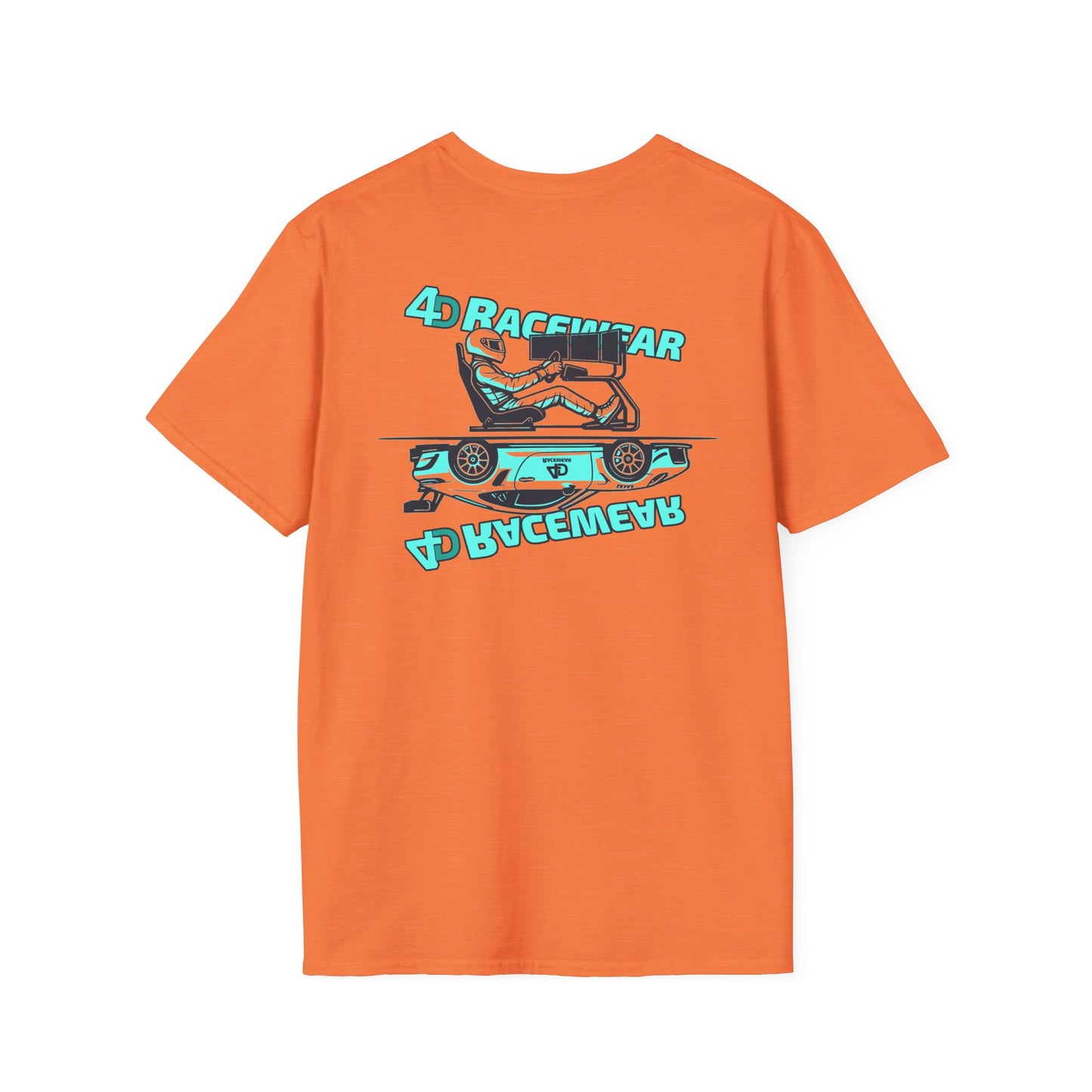 Racing Graphic Tee, Unisex Softstyle T-Shirt for Car Enthusiasts, Casual Wear, Gift for Racing Fans, Automotive Apparel