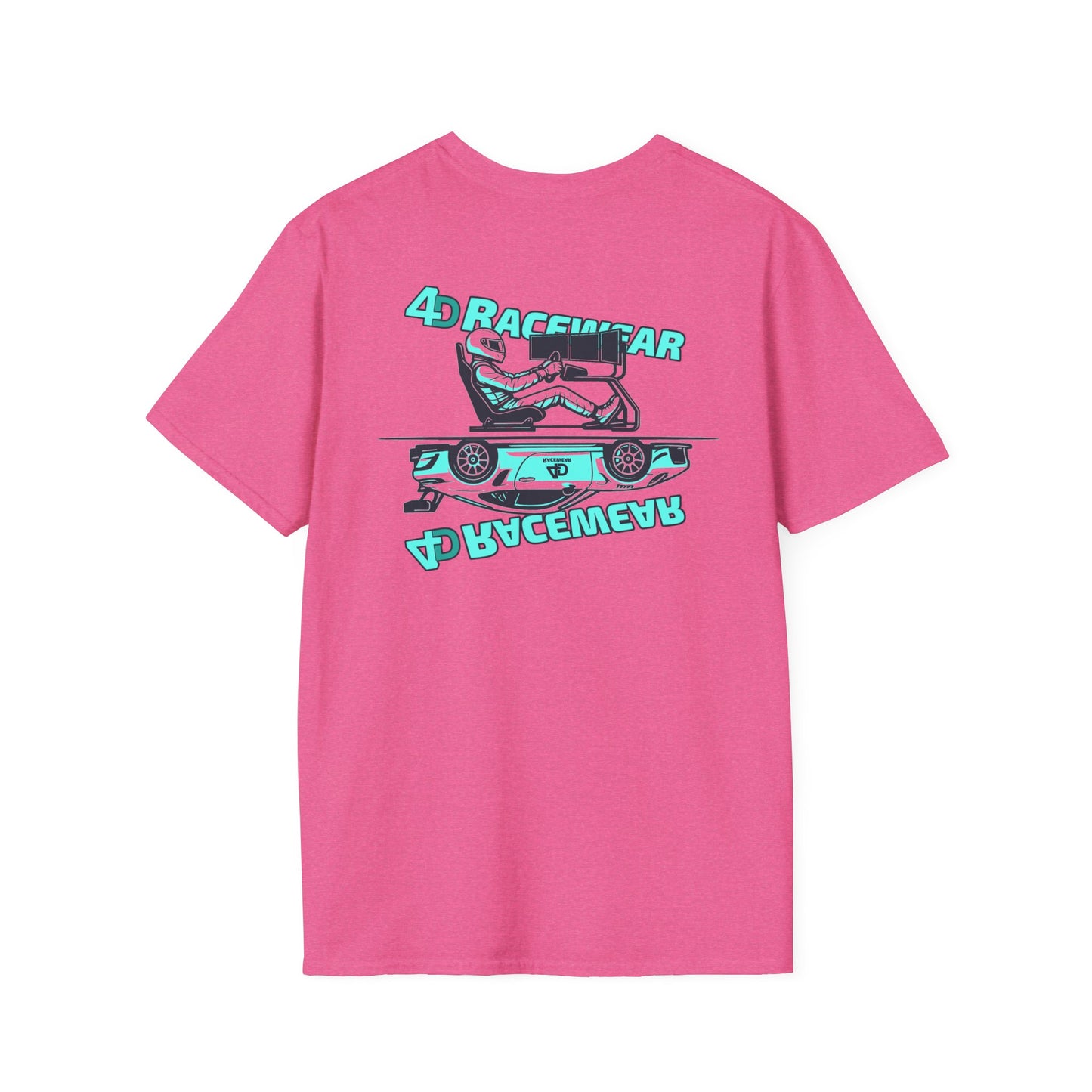 Racing Graphic Tee, Unisex Softstyle T-Shirt for Car Enthusiasts, Casual Wear, Gift for Racing Fans, Automotive Apparel