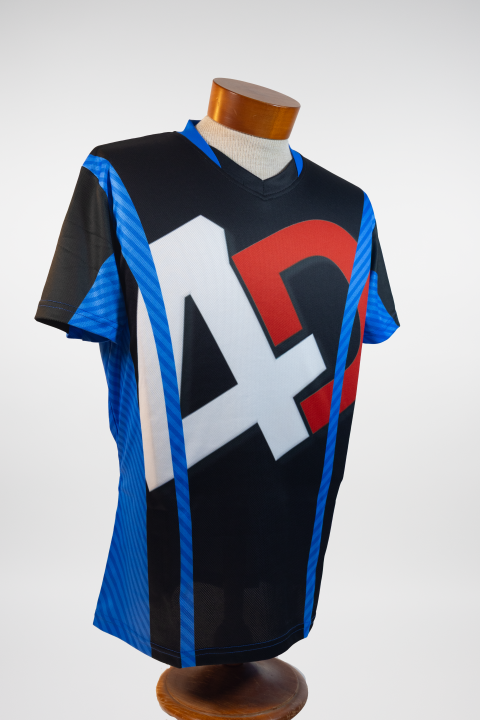 4D Racewear Performance Moisture Wicking Sport Jersey (with Inset Collar)