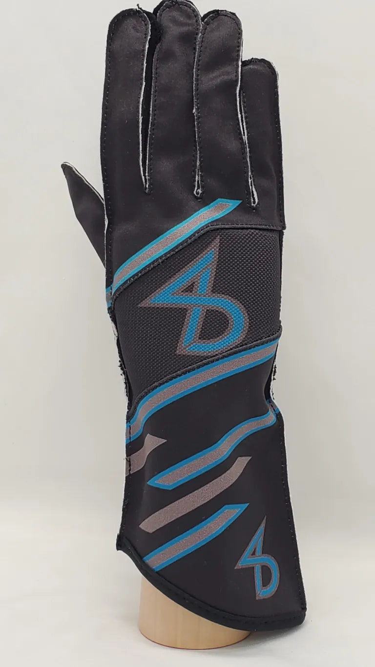 Dakota – Sim Racing Glove – Kart Racing Glove (Black / Blue)