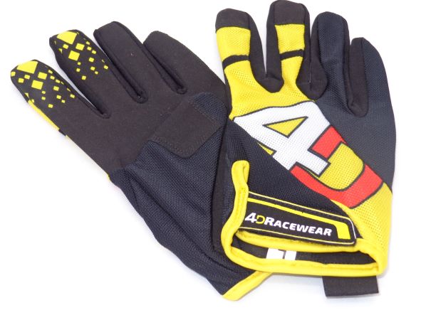Sim Racing Gloves 4D Airflow Driving Gloves Yellow