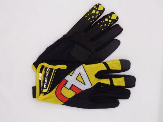 Sim Racing Gloves 4D Airflow Driving Gloves Yellow