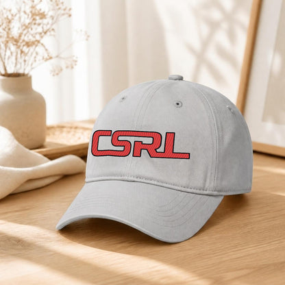 CSRL Embroidered Soft-Crown Flat Cap