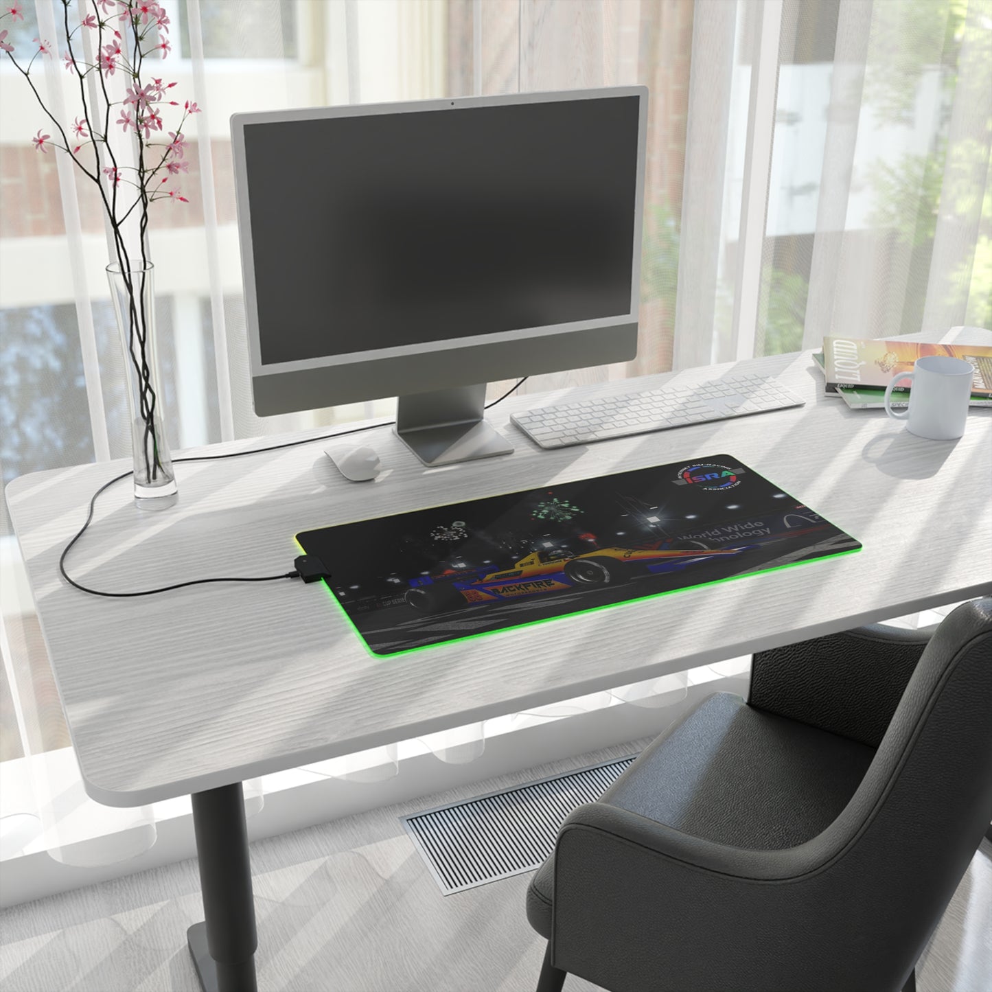 ISRA Custom Screenshot LED Gaming Mouse Pad