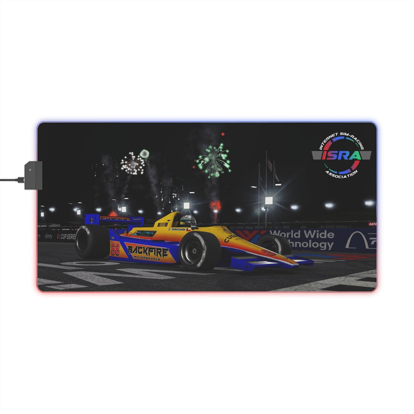ISRA Custom Screenshot LED Gaming Mouse Pad