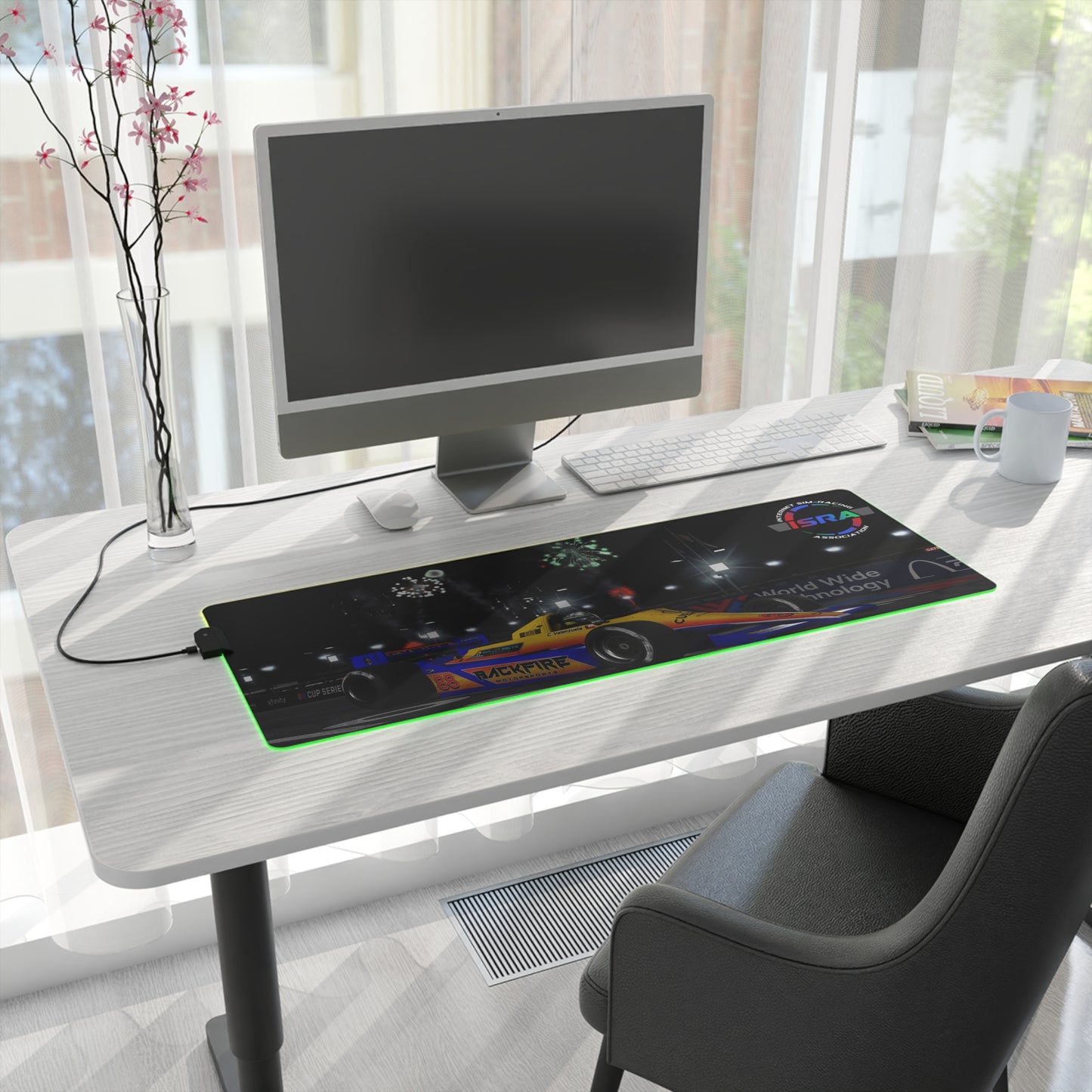 ISRA Custom Screenshot LED Gaming Mouse Pad