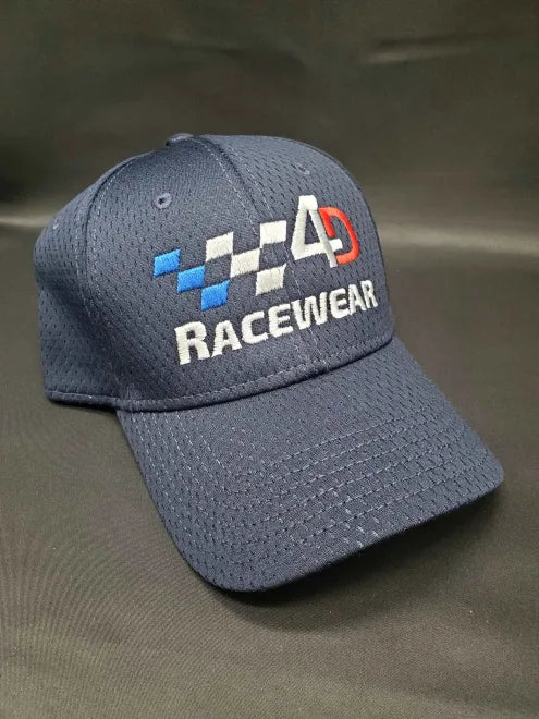4D Racewear Checkers Logo Hat (Navy)