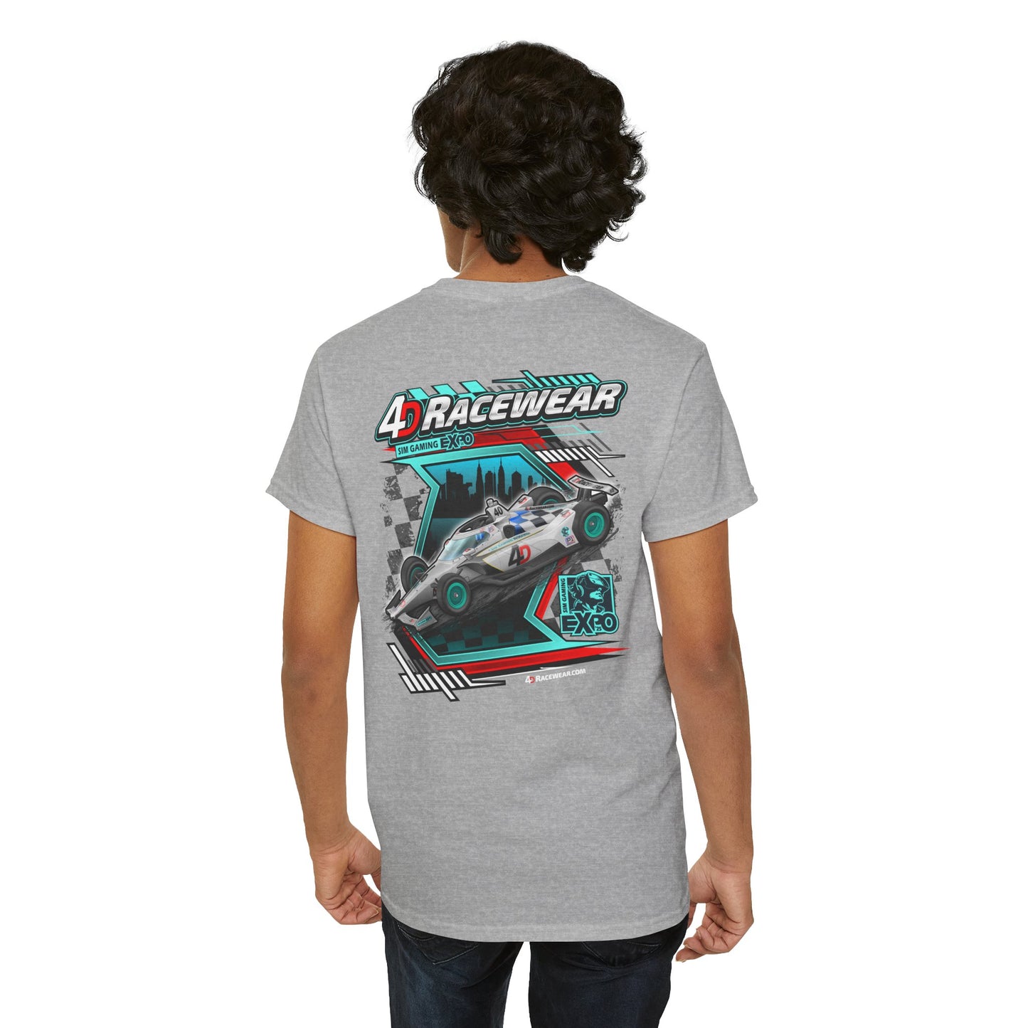 Unisex Heavy Cotton Race Tee, Racing Shirt, Motorsport Apparel, Gift for Car Lovers, Racing Event Outfit, Birthday Gift