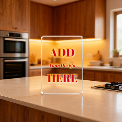 Trophy Acrylic Plaque Vertical Award 5:7 in