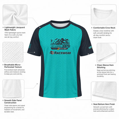 4D Racewear / Sim Gaming Expo Jacquard Mesh Sports Jersey