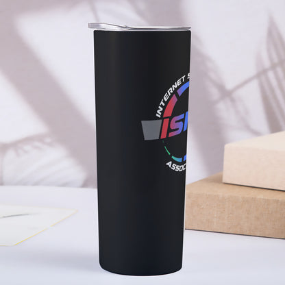 ISRA 20OZ Straight Cup With Sliding Lid - Black