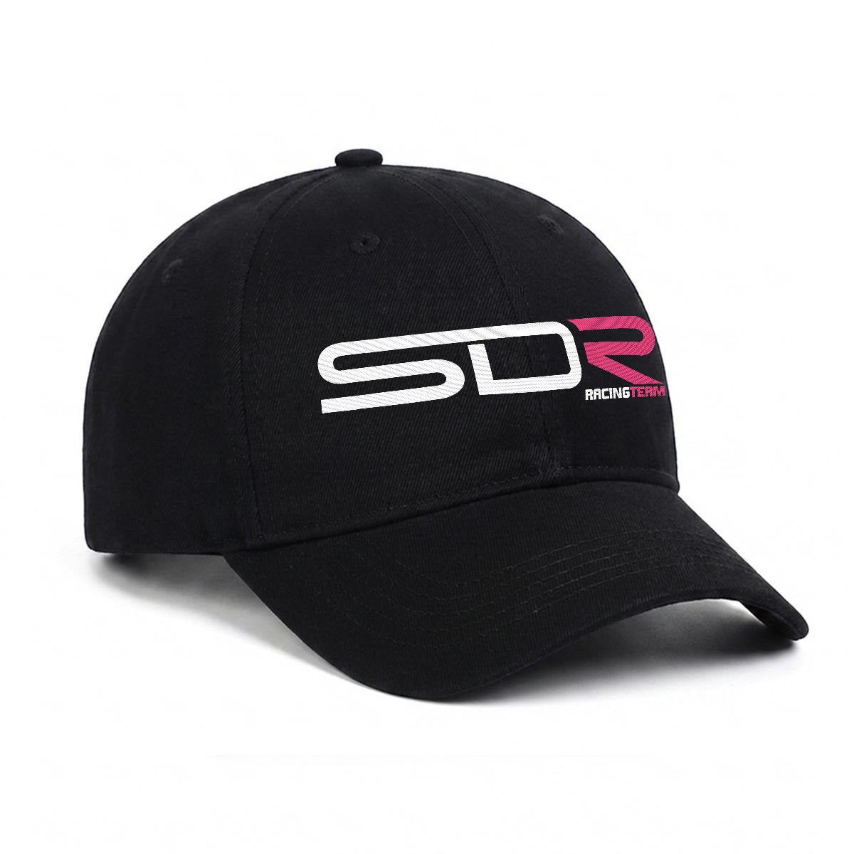 SDR Embroidered Soft-Crown Flat Cap
