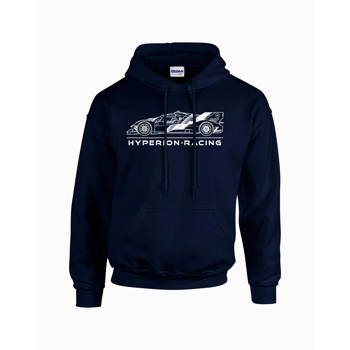 Hyperion GTP Hoodie -white logo 8oz 50/50