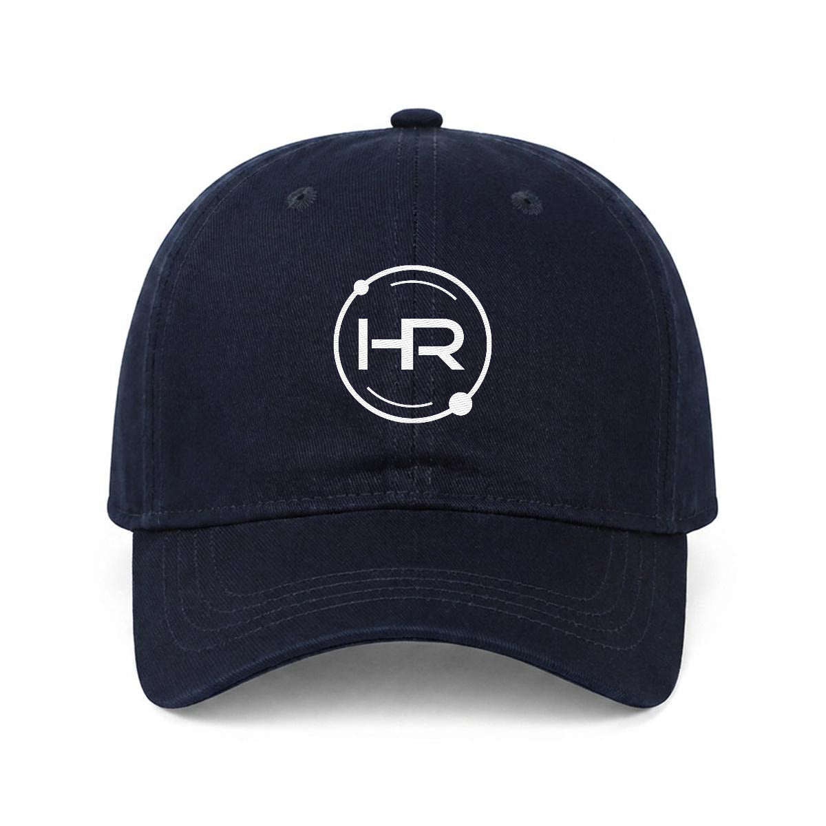 Hyperion Embroidered Soft-Crown Flat Cap -white logo