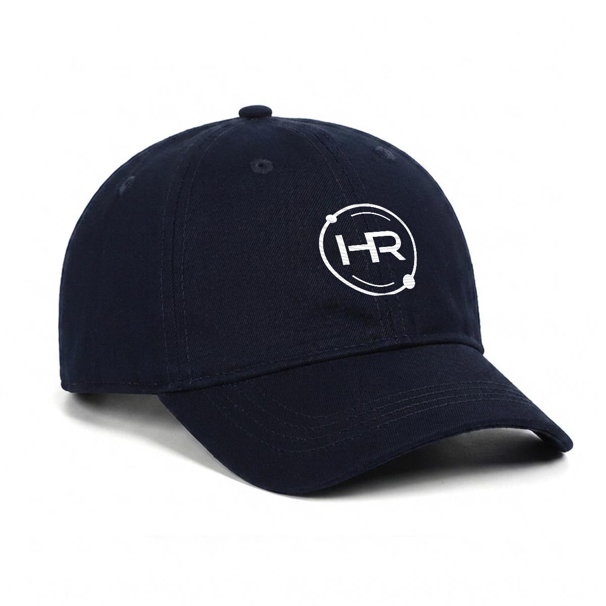 Hyperion Embroidered Soft-Crown Flat Cap -white logo