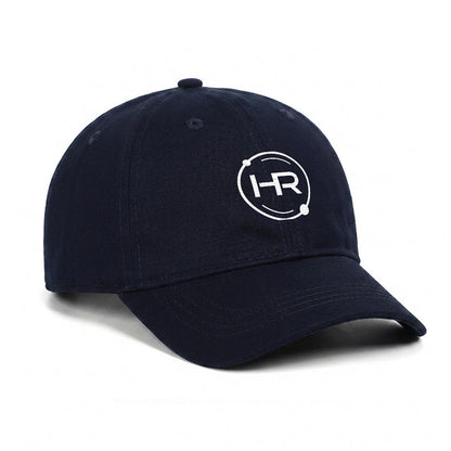 Hyperion Embroidered Soft-Crown Flat Cap -white logo