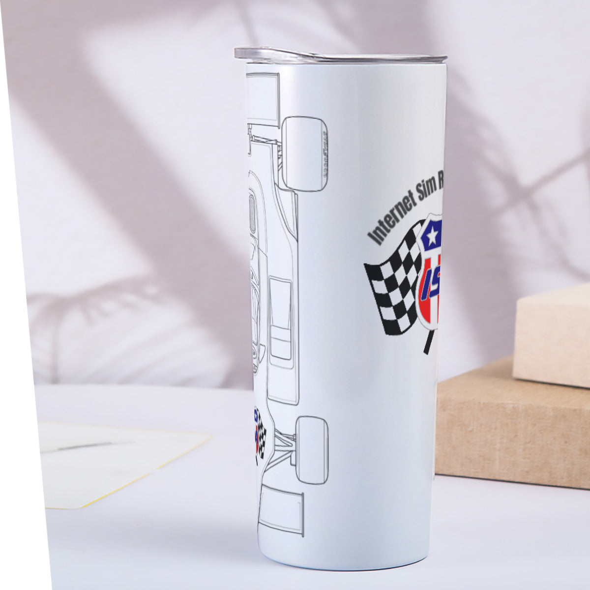 ISRA Classic Series 20OZ Straight Cup With Sliding Lid