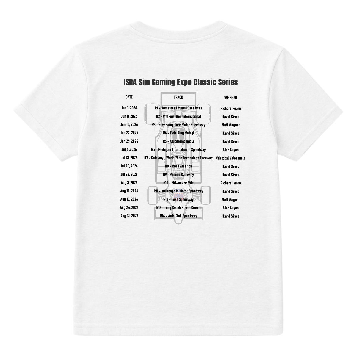 ISRA '26 Classic Series T-Shirt (12 Colors) DTG