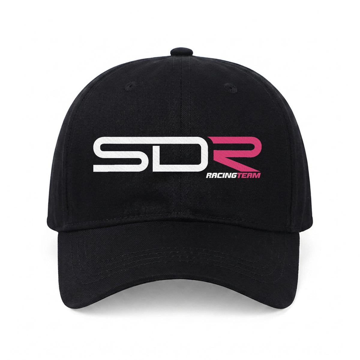 SDR Embroidered Soft-Crown Flat Cap
