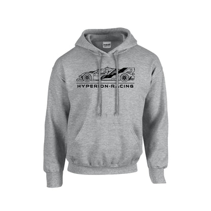 Hyperion GTP Hoodie -black logo 8oz  50/50