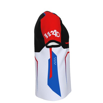 4D Racewear Mid Weight Jersey Black/ White