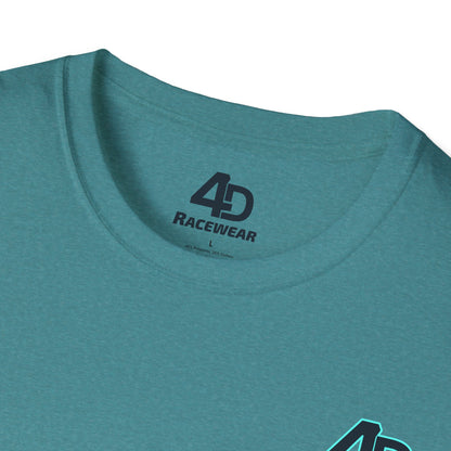Racing Graphic Tee, Unisex Softstyle T-Shirt for Car Enthusiasts, Casual Wear, Gift for Racing Fans, Automotive Apparel