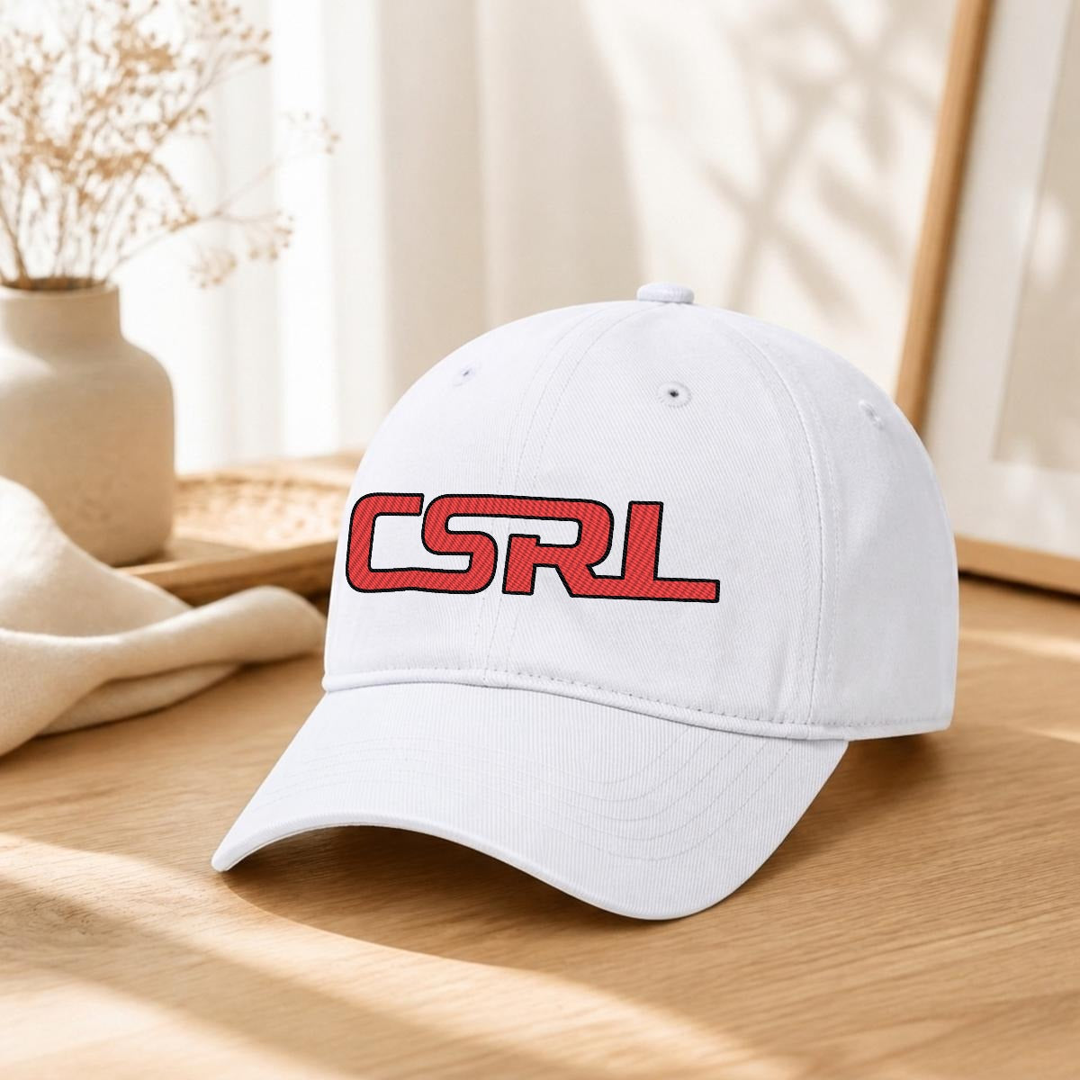 CSRL Embroidered Soft-Crown Flat Cap