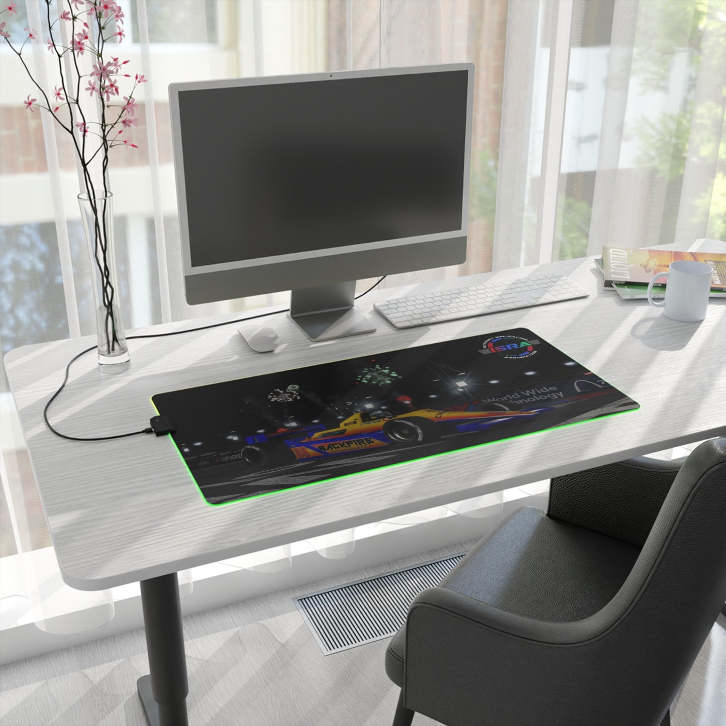 ISRA Custom Screenshot LED Gaming Mouse Pad