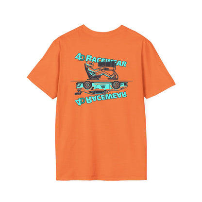 Racing Graphic Tee, Unisex Softstyle T-Shirt for Car Enthusiasts, Casual Wear, Gift for Racing Fans, Automotive Apparel