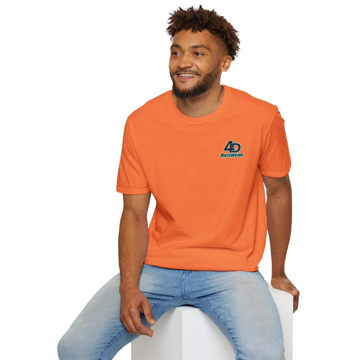 Racing Graphic Tee, Unisex Softstyle T-Shirt for Car Enthusiasts, Casual Wear, Gift for Racing Fans, Automotive Apparel
