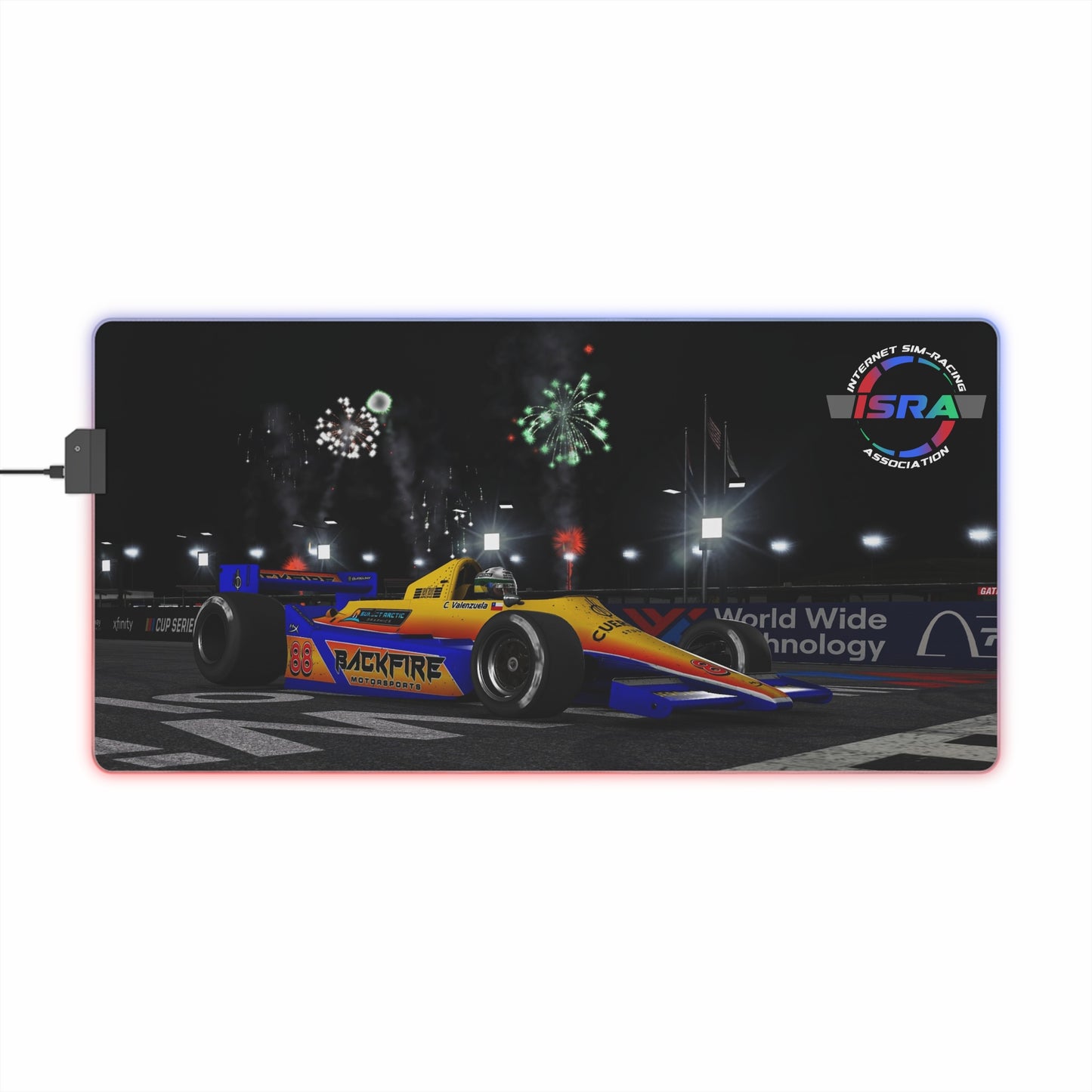 ISRA Custom Screenshot LED Gaming Mouse Pad