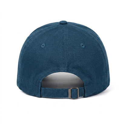 ISRA Embroidered Soft-Crown Flat Cap