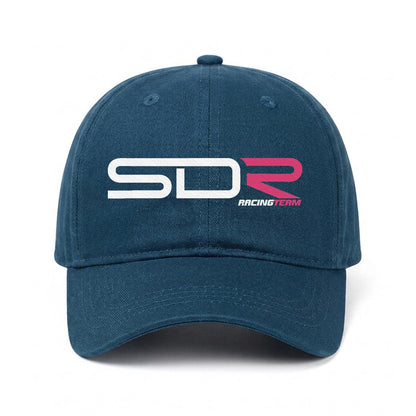 SDR Embroidered Soft-Crown Flat Cap