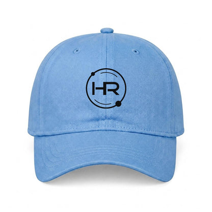 Hyperion Embroidered Soft-Crown Flat Cap -black logo