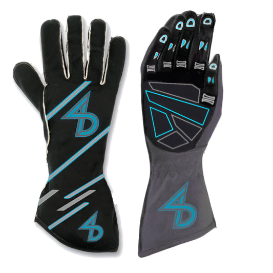 Dakota – Sim Racing Glove – Kart Racing Glove (Black / Blue)