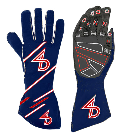 Dakota – Sim Racing Glove – Kart Racing Glove (Red / White / Blue)