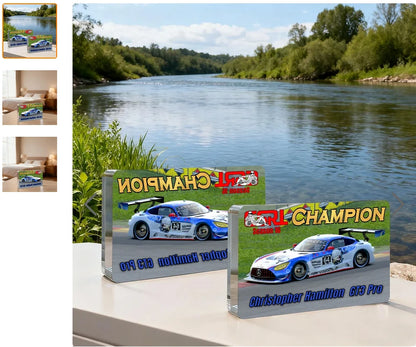 Trophy Acrylic Plaque Horizontal Award 3:5 in