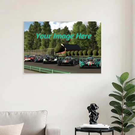 Canvas Wall Art (With Frame) 3:2 format  Racing Livery Artwork  Automotive Art